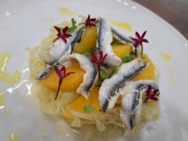 Anchois marinés, fenouil et agrumes, Le Grain de Folie
